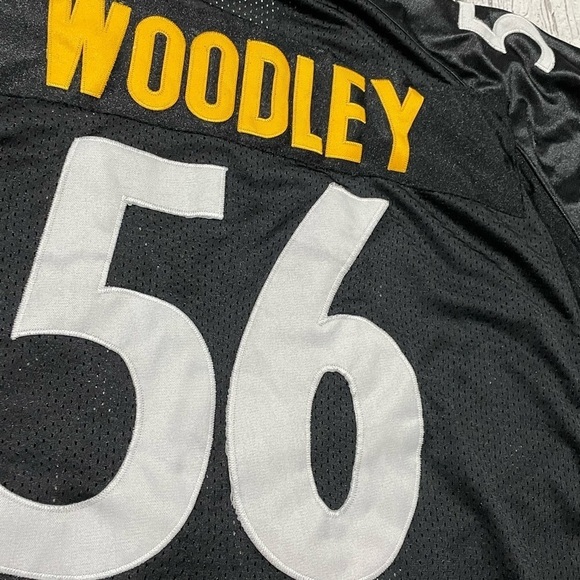 LaMarr Woodley Pittsburgh Steelers Stitched Reebok NFL Football Jersey - Picture 9 of 9